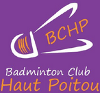 Le logo du club Vouillé-Badminton